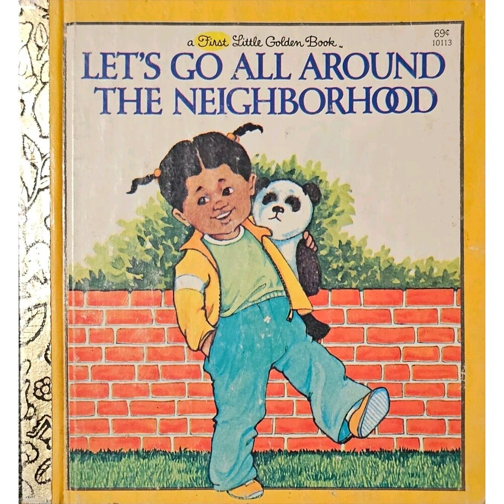 Vintage '82 Let’s Go All Around The Neighborhood First Little Golden Book 10113